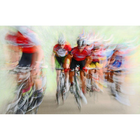 Ultimo Giro 2 White Modern Wood Framed Art Print by Urlings, Lou