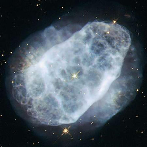 NGC 6153 - A Nitrogen-Rich Nebula Black Ornate Wood Framed Art Print with Double Matting by Hubble Space Telescope