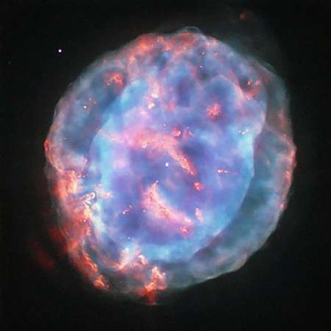 NGC 6818 - Little Gem Nebula Black Modern Wood Framed Art Print by Hubble Space Telescope