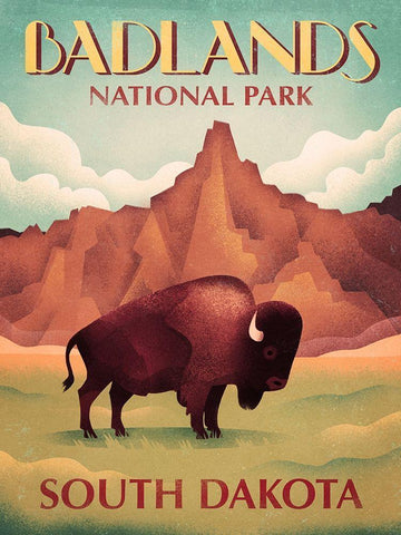 Wyoming White Modern Wood Framed Art Print with Double Matting by Wickstrom, Martin