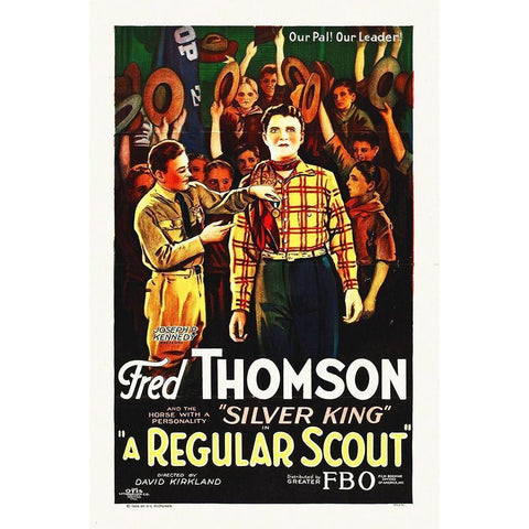 A Regular Scout, 1926 Black Modern Wood Framed Art Print with Double Matting by Hollywood Photo Archive