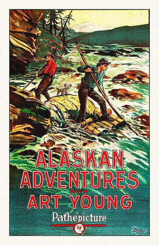 Alaskan Adventures, 1926 Black Ornate Wood Framed Art Print with Double Matting by Hollywood Photo Archive