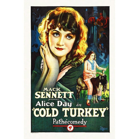 Alice Day, Cold Turkey, 1925 Black Modern Wood Framed Art Print with Double Matting by Hollywood Photo Archive