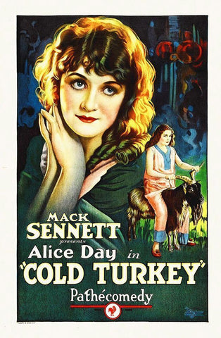 Alice Day, Cold Turkey, 1925 White Modern Wood Framed Art Print with Double Matting by Hollywood Photo Archive