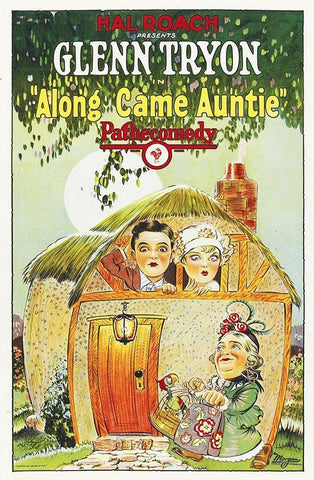 Along Came Auntie Black Ornate Wood Framed Art Print with Double Matting by Hollywood Photo Archive