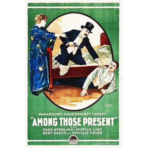 Among Those Present Gold Ornate Wood Framed Art Print with Double Matting by Hollywood Photo Archive