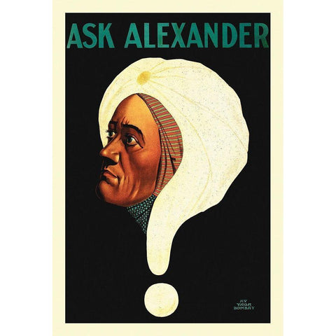 Ask Gold Ornate Wood Framed Art Print with Double Matting by Hollywood Photo Archive