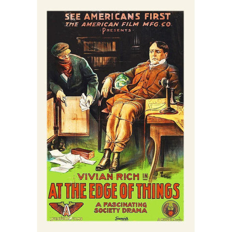 At The Edge of Things White Modern Wood Framed Art Print by Hollywood Photo Archive