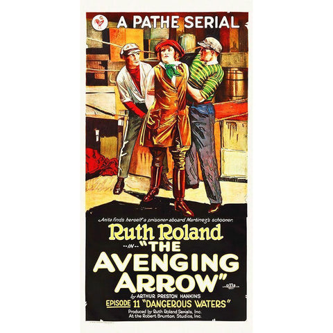 Avenging Arrow, 1921 White Modern Wood Framed Art Print by Hollywood Photo Archive