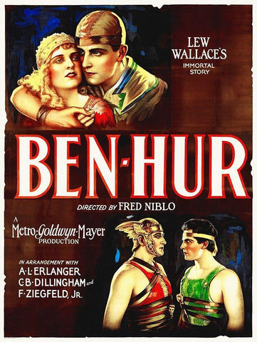 Ben Hur, 1925 White Modern Wood Framed Art Print with Double Matting by Hollywood Photo Archive