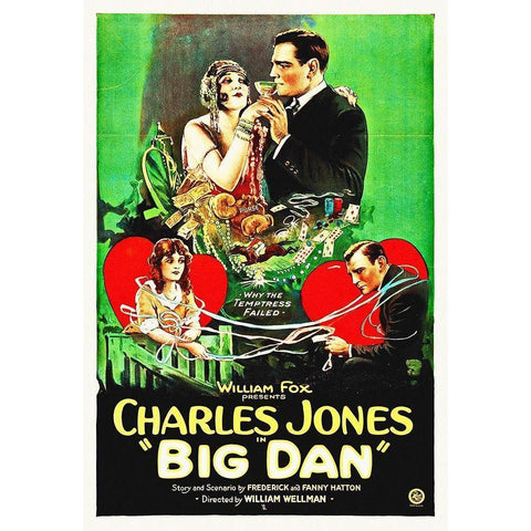 Big Dan, 1923 Black Modern Wood Framed Art Print with Double Matting by Hollywood Photo Archive