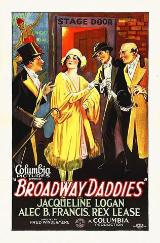 Broadway Daddies White Modern Wood Framed Art Print with Double Matting by Hollywood Photo Archive