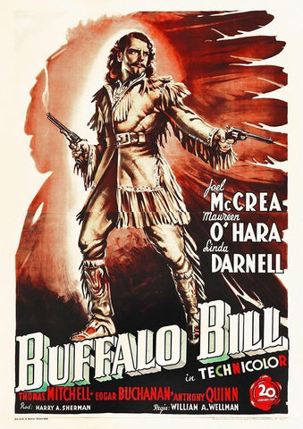 Buffalo Bill, 1949 White Modern Wood Framed Art Print with Double Matting by Hollywood Photo Archive