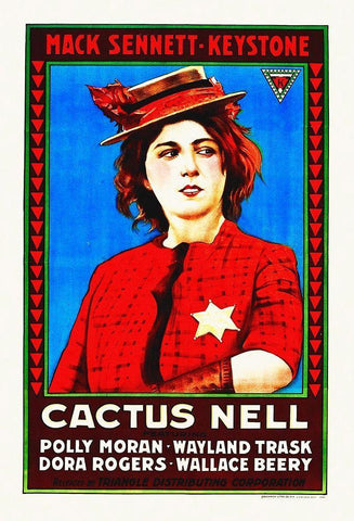 Cactus Nell, 1917 Black Ornate Wood Framed Art Print with Double Matting by Hollywood Photo Archive