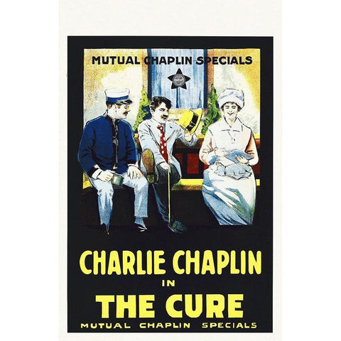 Chaplin, Charlie, The Cure Gold Ornate Wood Framed Art Print with Double Matting by Hollywood Photo Archive