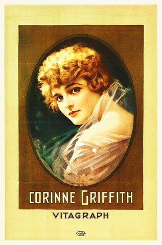 Corinne Grffith White Modern Wood Framed Art Print with Double Matting by Hollywood Photo Archive