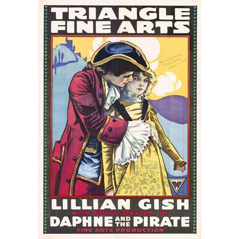 Daphne and the Pirate Black Modern Wood Framed Art Print with Double Matting by Hollywood Photo Archive