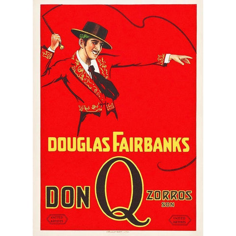 Don Q Black Modern Wood Framed Art Print with Double Matting by Hollywood Photo Archive