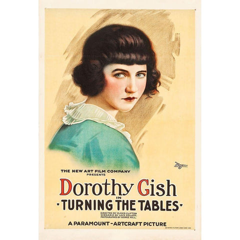 Dorothy Gish 2 Gold Ornate Wood Framed Art Print with Double Matting by Hollywood Photo Archive