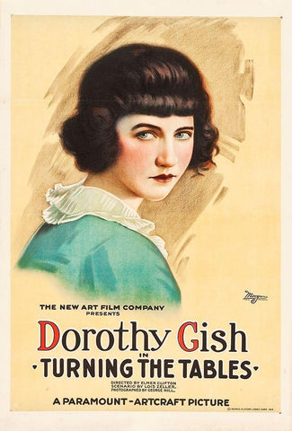 Dorothy Gish 2 Black Ornate Wood Framed Art Print with Double Matting by Hollywood Photo Archive