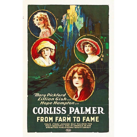 From Farm To Fame White Modern Wood Framed Art Print by Hollywood Photo Archive