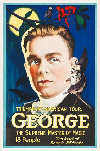 George 3 Black Ornate Wood Framed Art Print with Double Matting by Hollywood Photo Archive