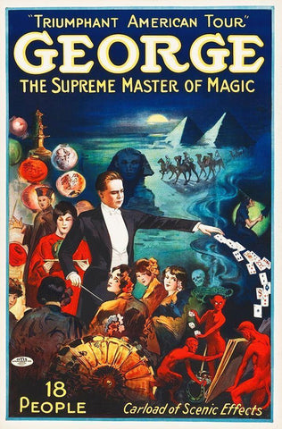 George Black Ornate Wood Framed Art Print with Double Matting by Hollywood Photo Archive