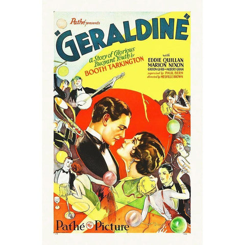 Geraldine, 1929 Black Modern Wood Framed Art Print with Double Matting by Hollywood Photo Archive