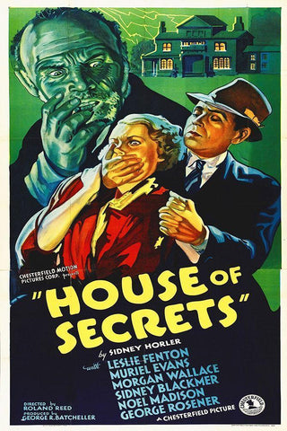 House of Secrets White Modern Wood Framed Art Print with Double Matting by Hollywood Photo Archive