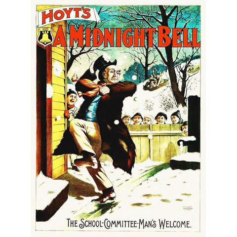 Hoyts A Midnight Bell White Modern Wood Framed Art Print by Hollywood Photo Archive