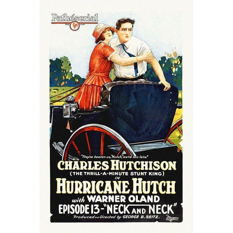 Hurricane Hutch, with Warner Oland, 1929 Gold Ornate Wood Framed Art Print with Double Matting by Hollywood Photo Archive