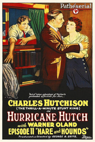 Hurricane Hutch Black Ornate Wood Framed Art Print with Double Matting by Hollywood Photo Archive