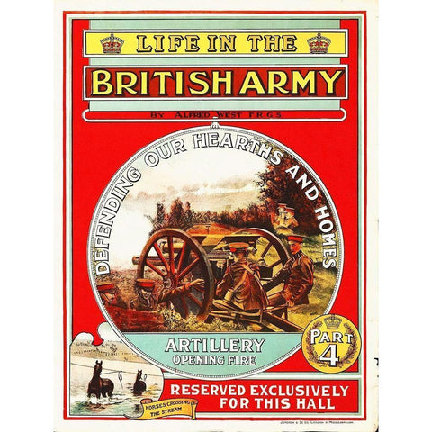 Life in the British Army, 1908 Gold Ornate Wood Framed Art Print with Double Matting by Hollywood Photo Archive