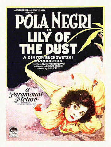 Lily of the Dust, 1924 White Modern Wood Framed Art Print with Double Matting by Hollywood Photo Archive