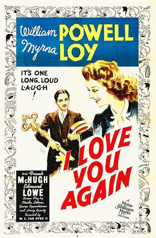 Love You Again Black Ornate Wood Framed Art Print with Double Matting by Hollywood Photo Archive