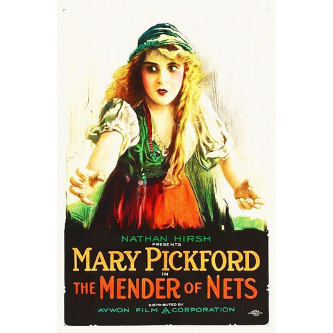 Mender of Nets, 1916 Black Modern Wood Framed Art Print with Double Matting by Hollywood Photo Archive