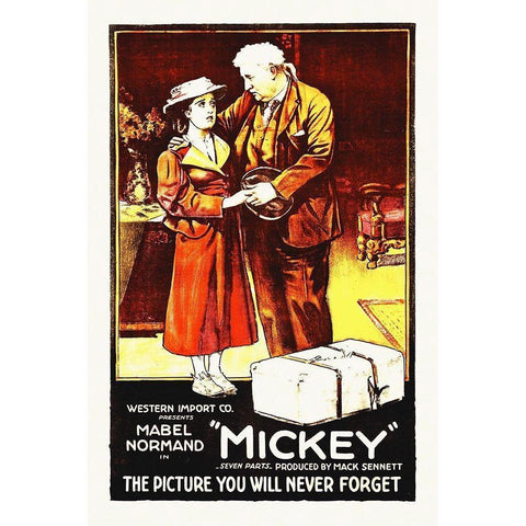 Micky Black Modern Wood Framed Art Print with Double Matting by Hollywood Photo Archive