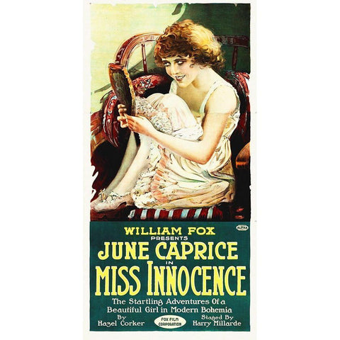 Miss Innocense Gold Ornate Wood Framed Art Print with Double Matting by Hollywood Photo Archive