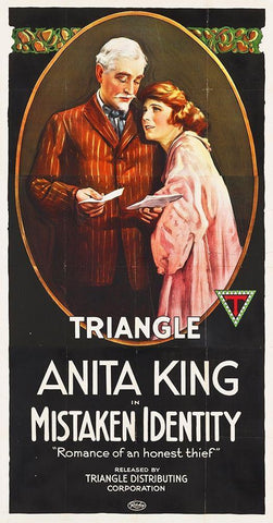 Mistaken Identity White Modern Wood Framed Art Print with Double Matting by Hollywood Photo Archive