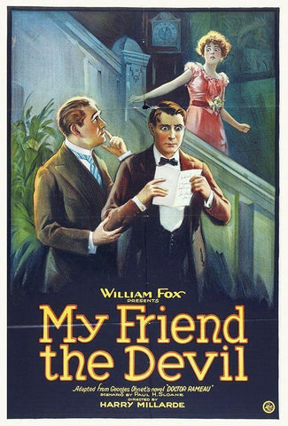 My Friend The Devil White Modern Wood Framed Art Print with Double Matting by Hollywood Photo Archive