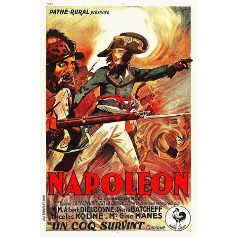 Napoleon, 1929 White Modern Wood Framed Art Print by Hollywood Photo Archive