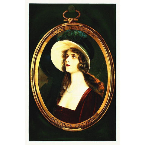 Olive Thomas Black Modern Wood Framed Art Print with Double Matting by Hollywood Photo Archive