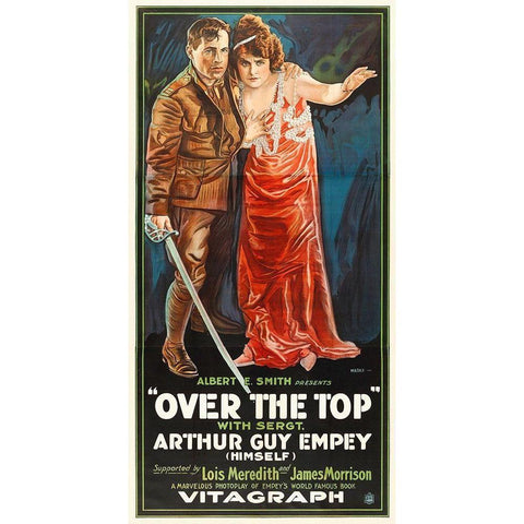 Over The Top White Modern Wood Framed Art Print by Hollywood Photo Archive