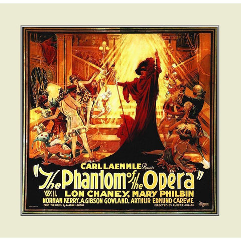 phantom poster A Gold Ornate Wood Framed Art Print with Double Matting by Hollywood Photo Archive