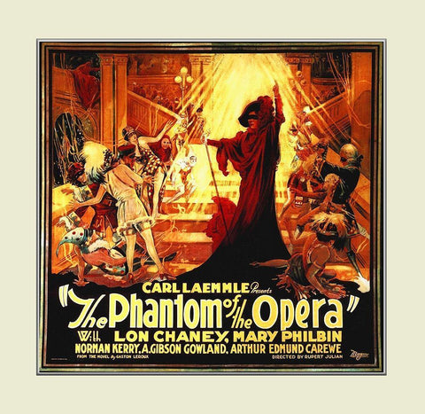 phantom poster A Black Ornate Wood Framed Art Print with Double Matting by Hollywood Photo Archive