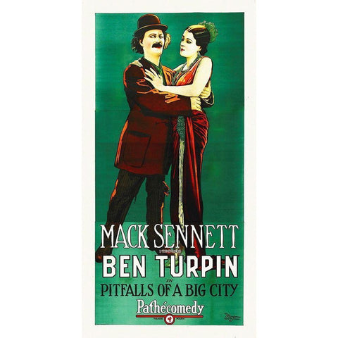 Pitfalls Gold Ornate Wood Framed Art Print with Double Matting by Hollywood Photo Archive