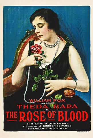 Poster, Rose of Blood, The 01 Black Ornate Wood Framed Art Print with Double Matting by Hollywood Photo Archive