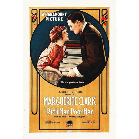 Rich Man Poor Man Gold Ornate Wood Framed Art Print with Double Matting by Hollywood Photo Archive