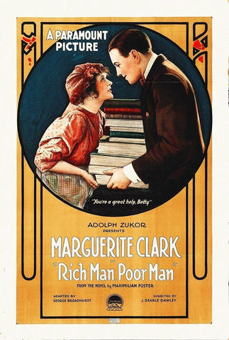 Rich Man Poor Man White Modern Wood Framed Art Print with Double Matting by Hollywood Photo Archive