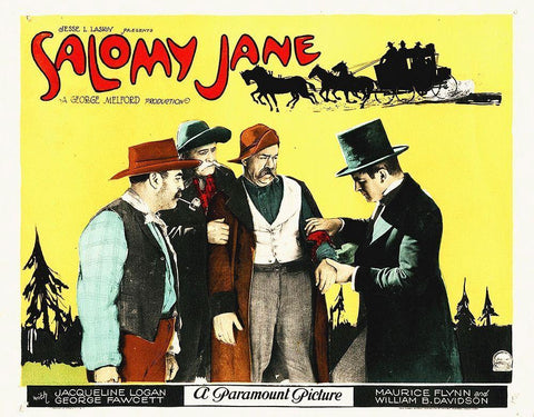 Salomy Jane White Modern Wood Framed Art Print with Double Matting by Hollywood Photo Archive